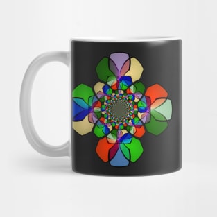 Fun Green Red Blue Gold Geo Infinity Shape Mug